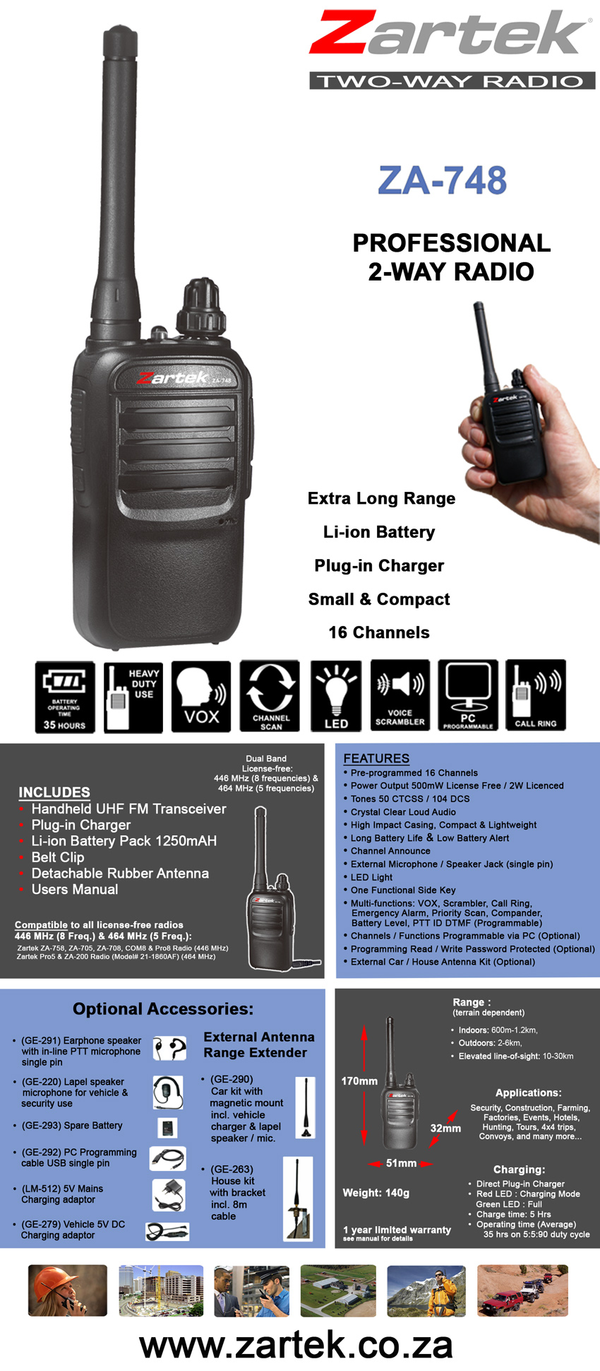 Zartek South Africa Twoway Radios